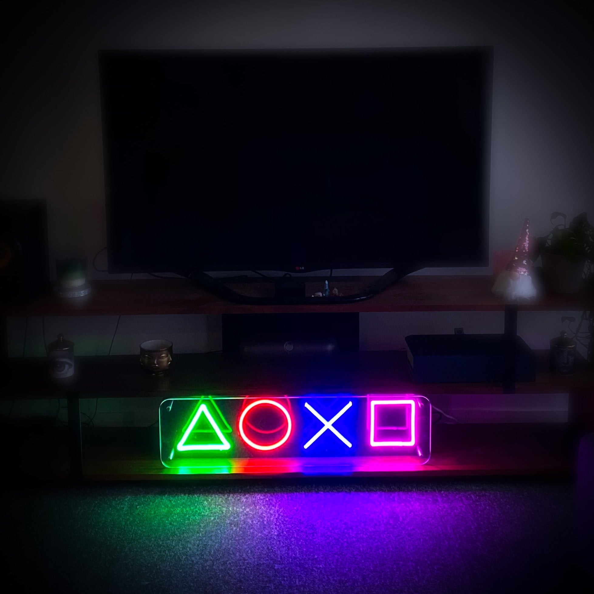 Playstation Keys - Custom LED Neon-Style Sign