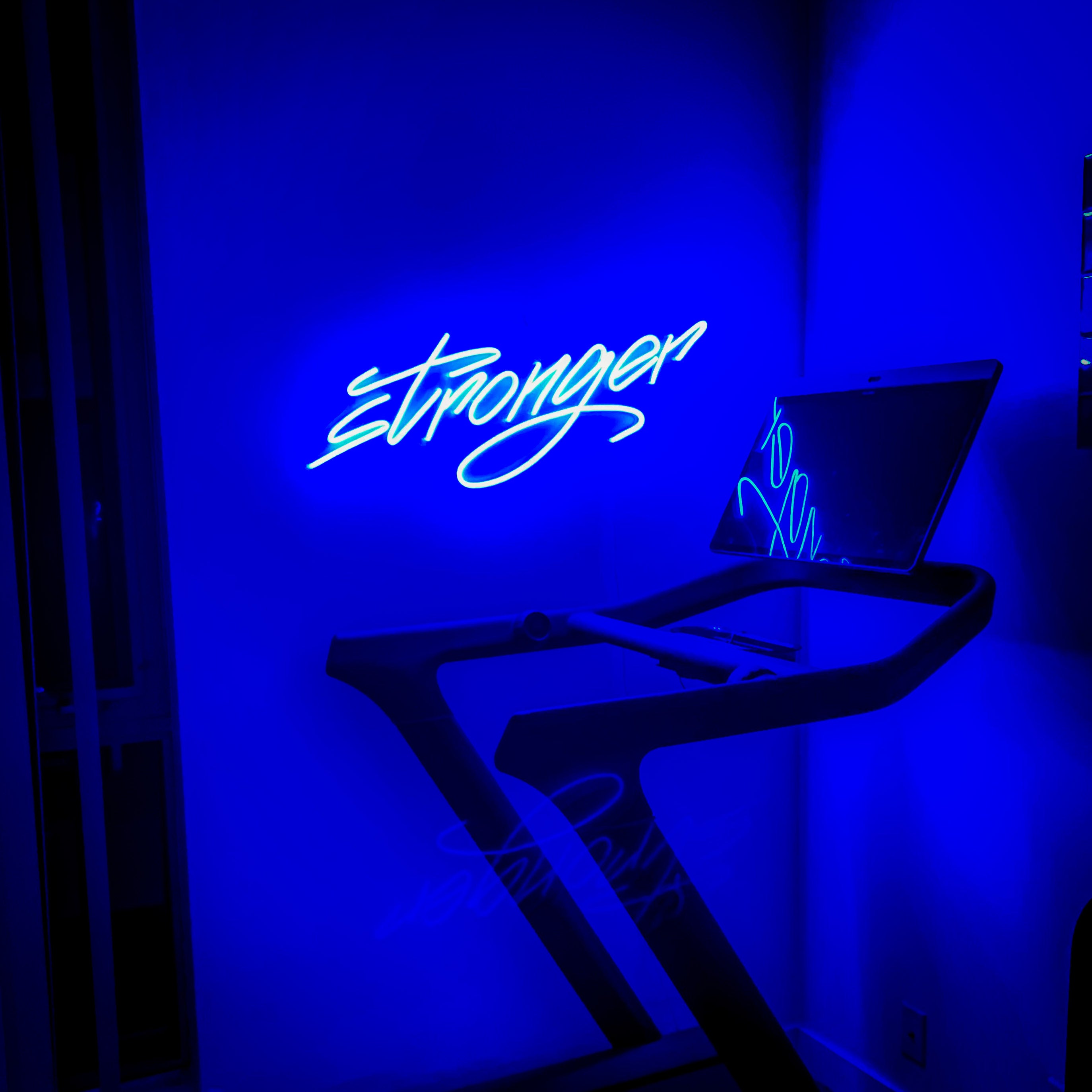 Stronger - Custom LED Neon-Style Home Gym Sign