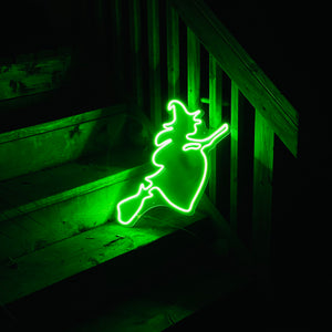 Halloween Wicked Witch LED Neon Style Decoration