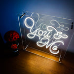 You and Me - Custom LED Neon-Style Light Box