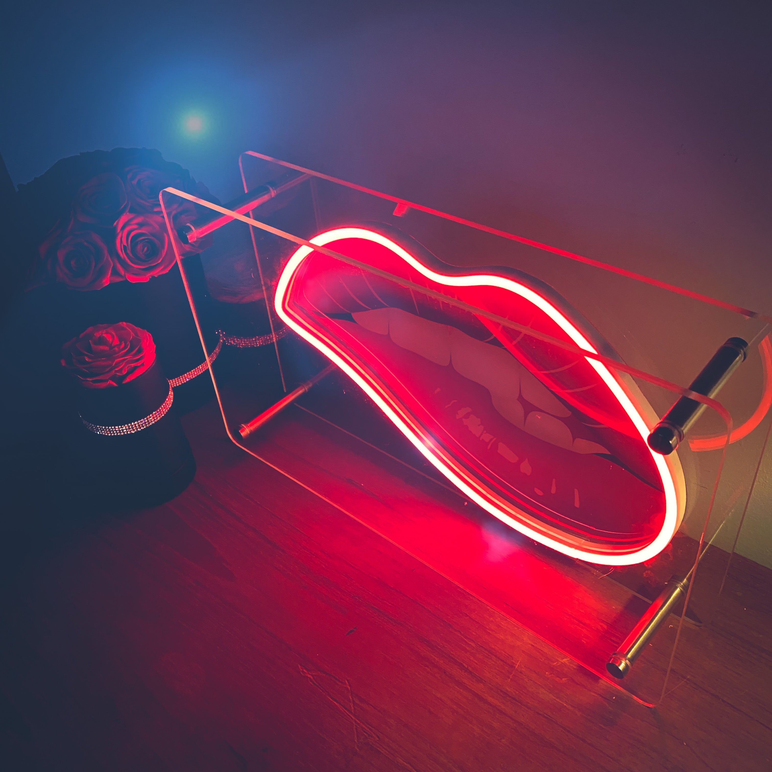 Lips - Custom LED Neon-Style Lightbox