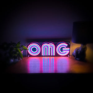 OMG - Custom LED Neon-Style Premium Lightbox