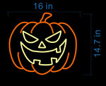 LED Neon Sign - Halloween Pumpkin / Jack-o-lantern