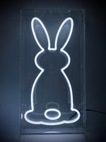LED Neon Sign - Easter Bunny Light Box