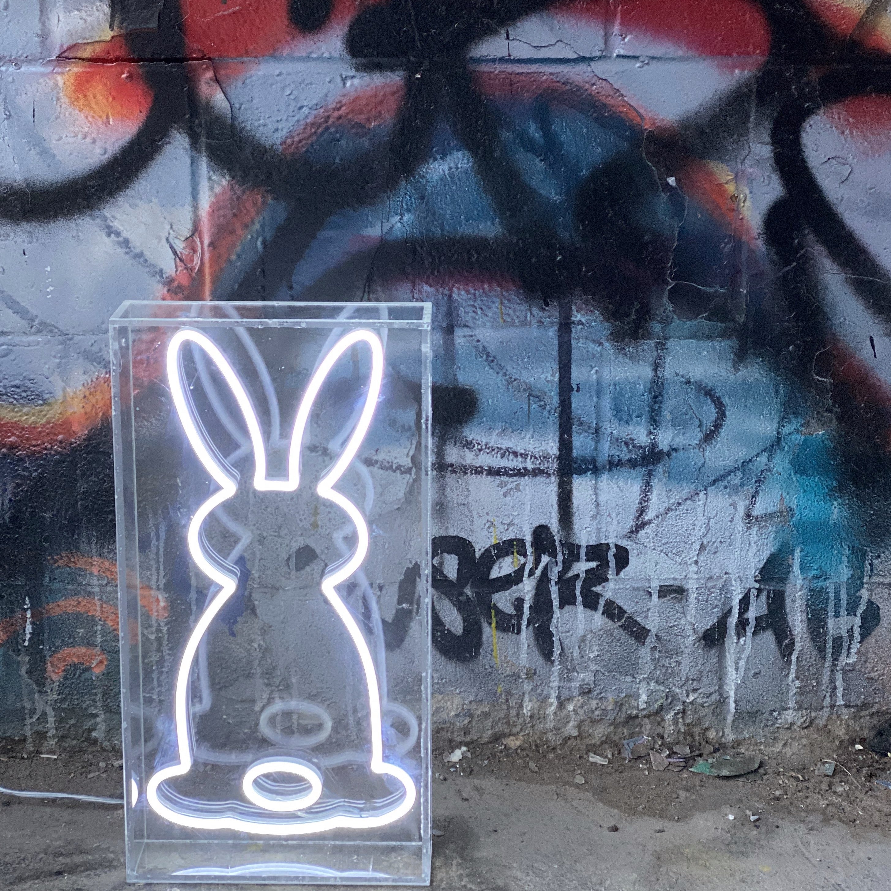 Neon Sign - Easter Bunny Box