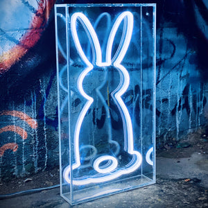 LED Neon Sign - Easter Bunny Light Box
