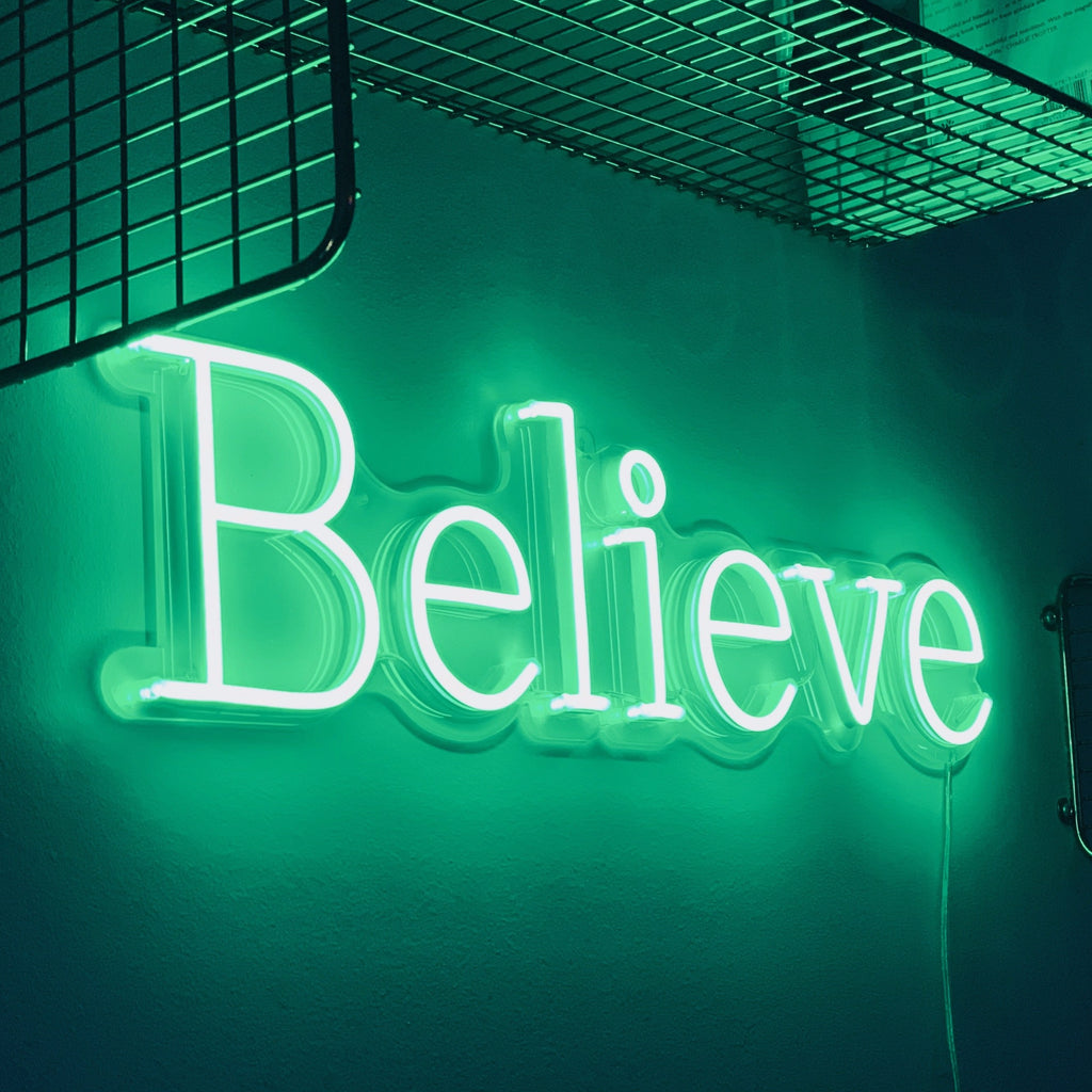 Believe Neon Signs