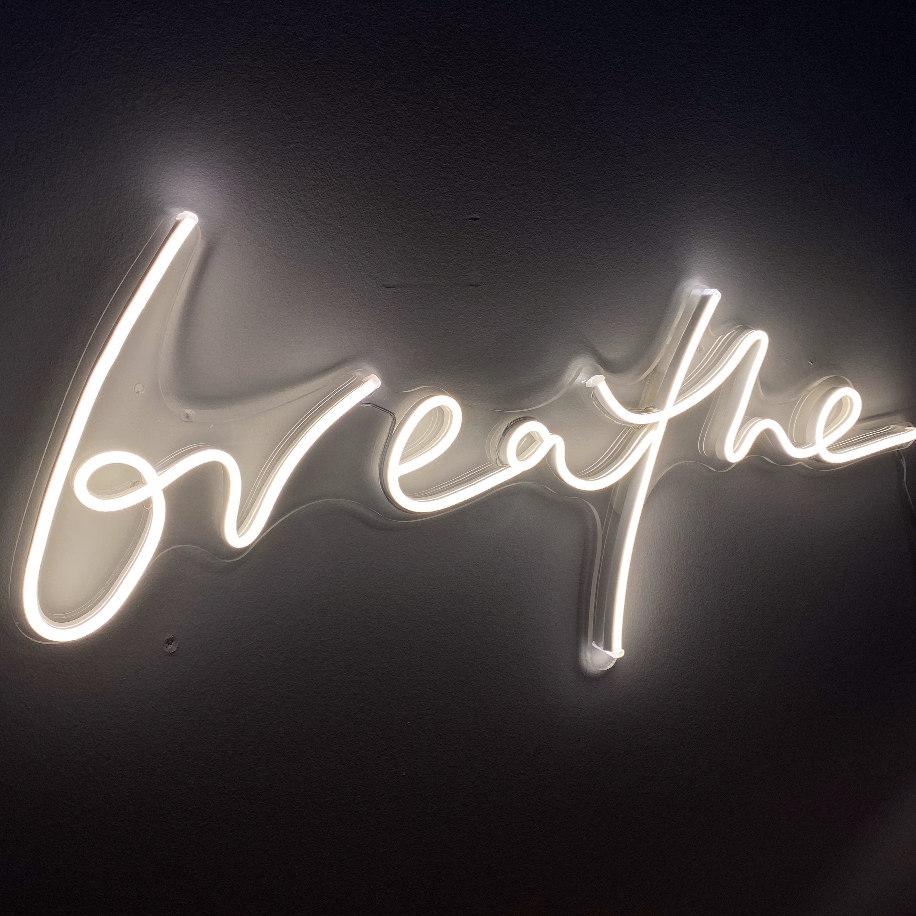 Breathe - Custom LED Neon-Style Word Sign