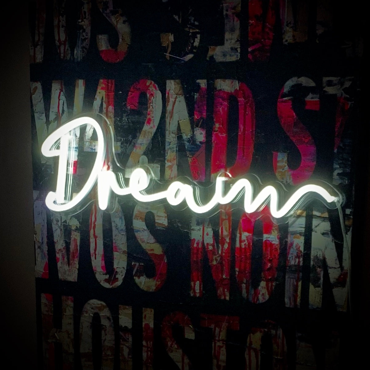 Dream (style 1) - Custom LED Neon-Style Word Sign