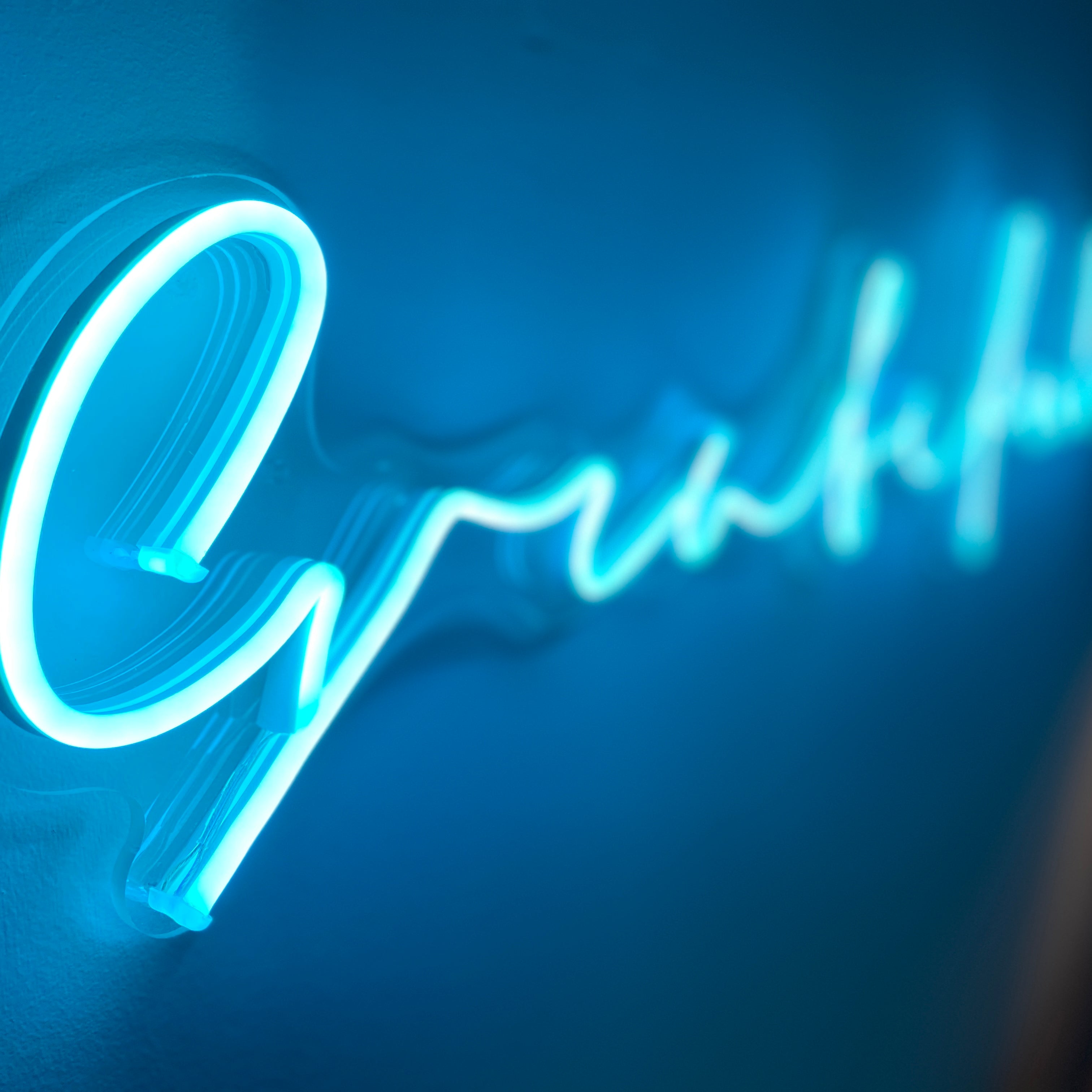 Grateful - Custom LED Neon-Style Word Sign