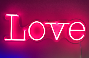 Love (style 1) - Custom LED Neon-Style Word Sign